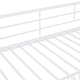 preview thumbnail 9 of 36, Unique Design Twin over Twin Size Metal Bunk Bed with Slide and Guardrails