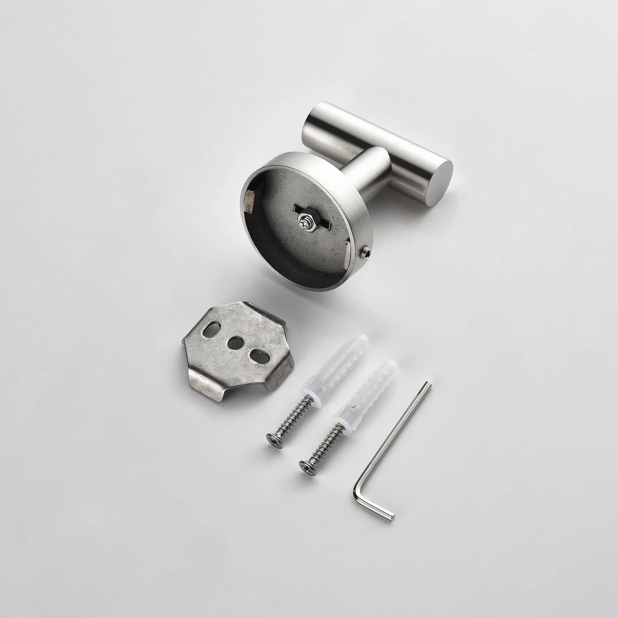 Stainless Steel Bathroom Accessories Set Robe Hooks Towel Ring Bar - Bed  Bath & Beyond - 31969923