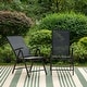 preview thumbnail 31 of 46, Outdoor 5/7-Piece Patio Dining Set, 7-positon Reclining Folding Sling Chair & E-Coating Metal Steel Table