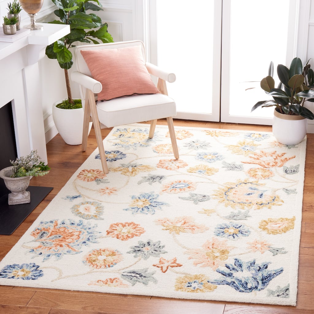 SAFAVIEH Handmade Metro Astghik Floral Wool Rug