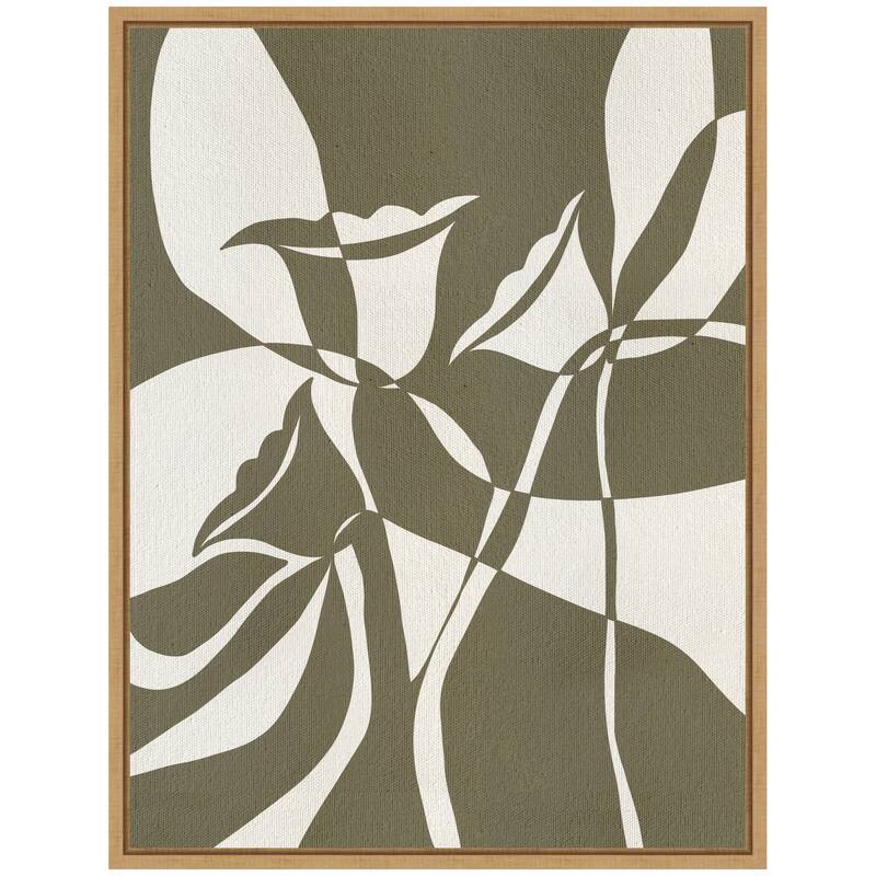 Kate and Laurel Sylvie Boundby Beauty 4 Framed Canvas by Shatha Al Dafai