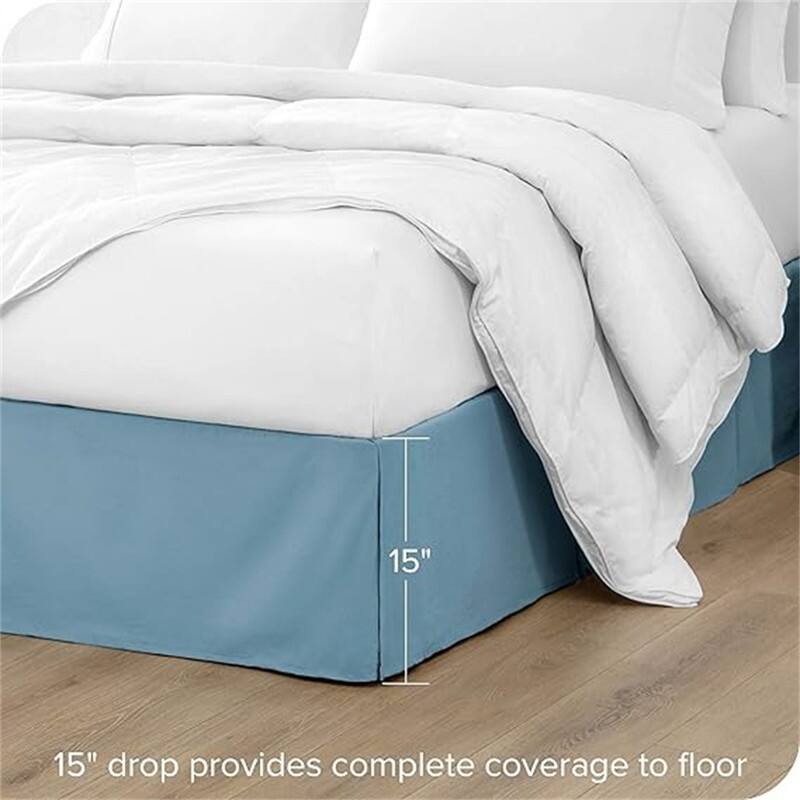 Pleated bed skirt