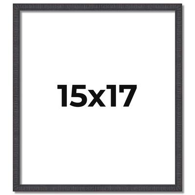 15x17 Frame Brown Solid Wood Picture Frame - Complete Modern Photo