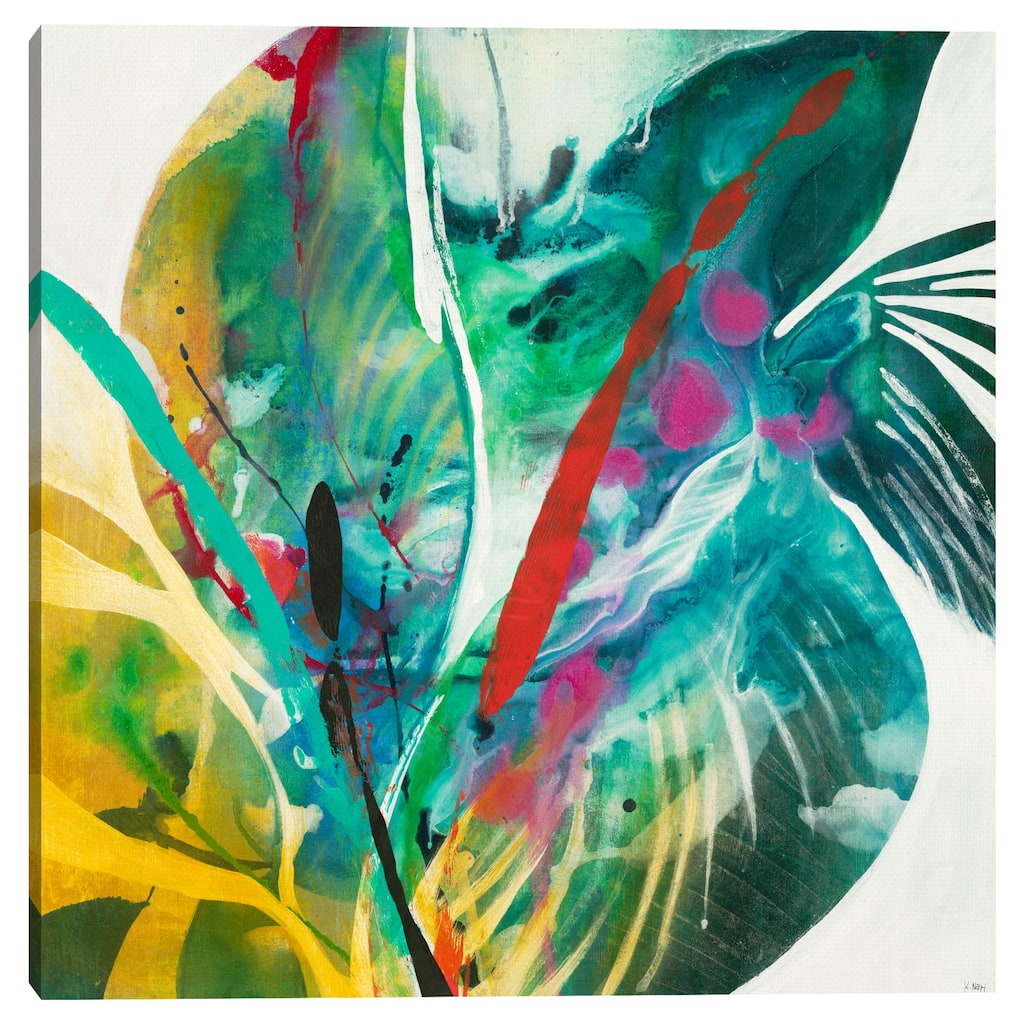 Palm Leaves by K. Nari Canvas Art Print