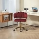 preview thumbnail 20 of 23, Velvet Modern Adjustable Office Desk Computer Swivel Chair Wine Red