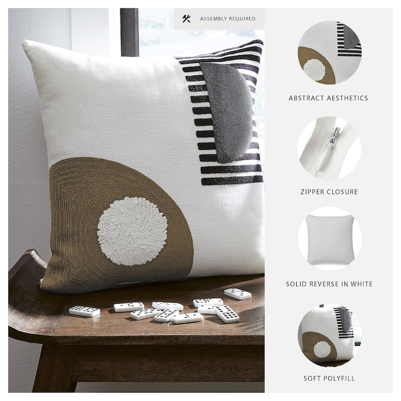 Signature Design by Ashley Longsum White/Brown Pillow (Set of 4)