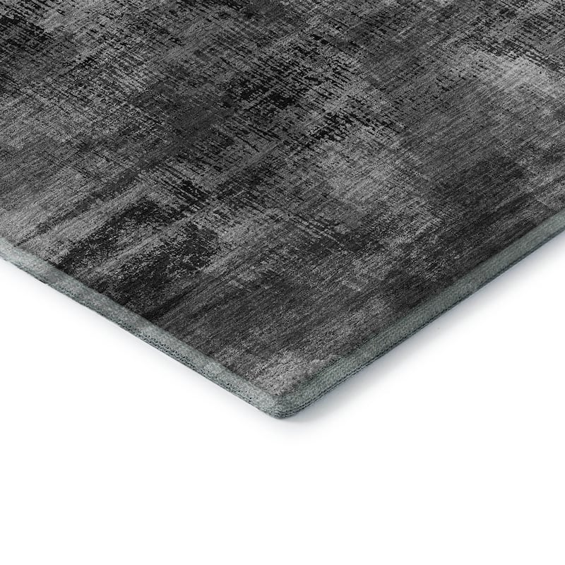 Premium Washable Super Soft Brushstrokes Modern V Mayfield Rug