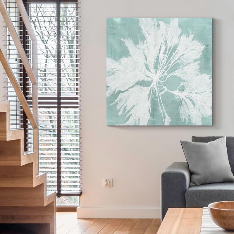 Seaweed on Aqua VI -Premium Gallery Wrapped Canvas
