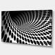 preview thumbnail 9 of 14, Waves and Circles Black n" White - Abstract Art Canvas Print