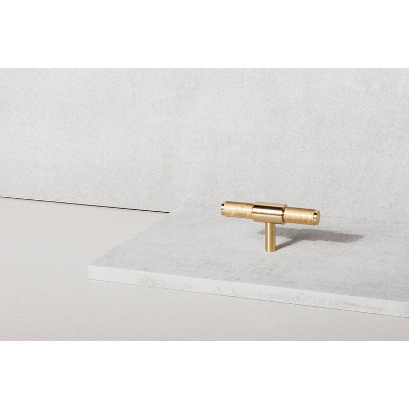 Buster + Punch UTB-054561 Cross 3-3/4" Luxury Diamond Knurled - Brass