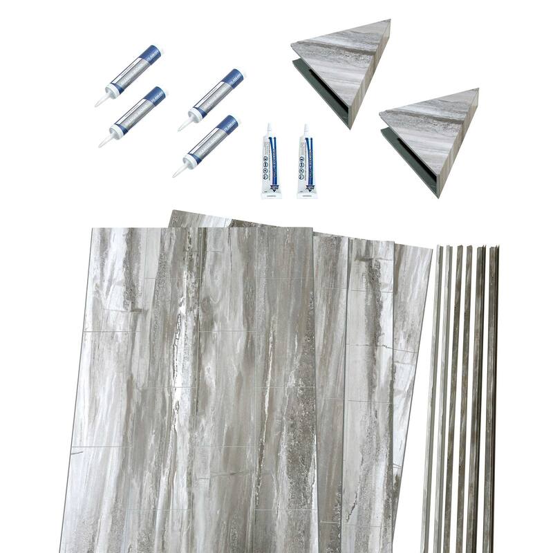 Palisade Shower Surround Kit with Accessories