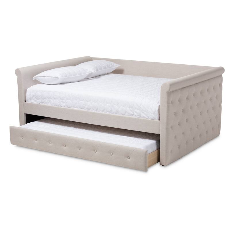 Modern and Contemporary Fabric Upholstered Size Daybed