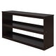 preview thumbnail 14 of 13, Minimalist Design Full Size Wood Loft Bed,Low Study Bed with Rolling Portable Desk,Ample Storage Space
