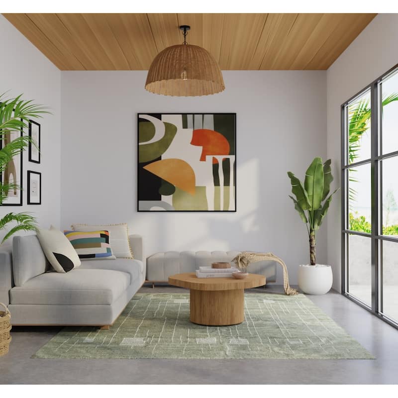 Grand Bazaar Fitzroy Hand Knotted Abstract Modern Area Rug