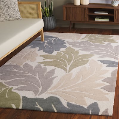 SAFAVIEH Handmade Jardin Jappe Country Botanical Wool Rug