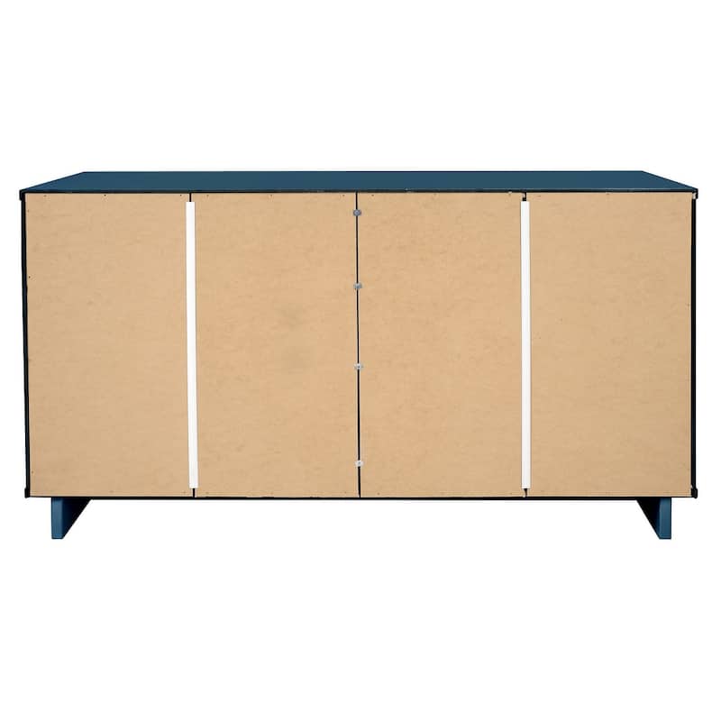Manhattan Comfort Granville 55.07" Modern Double Wide 6 Drawer Dresser
