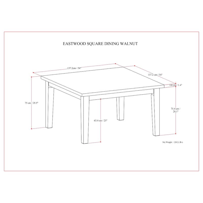 WYNDENHALL Colburn Contemporary Dining Table