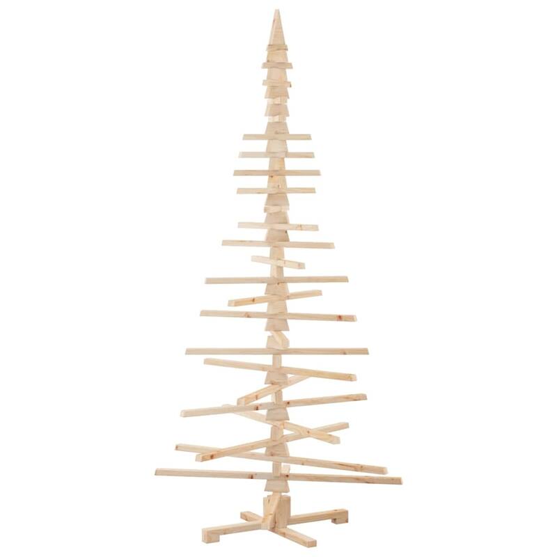 vidaXL Wooden Christmas Tree for Decoration 70.9" Solid Wood Pine