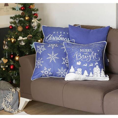 Christmas Throw Pillow Covers & Insert (Set of 4)