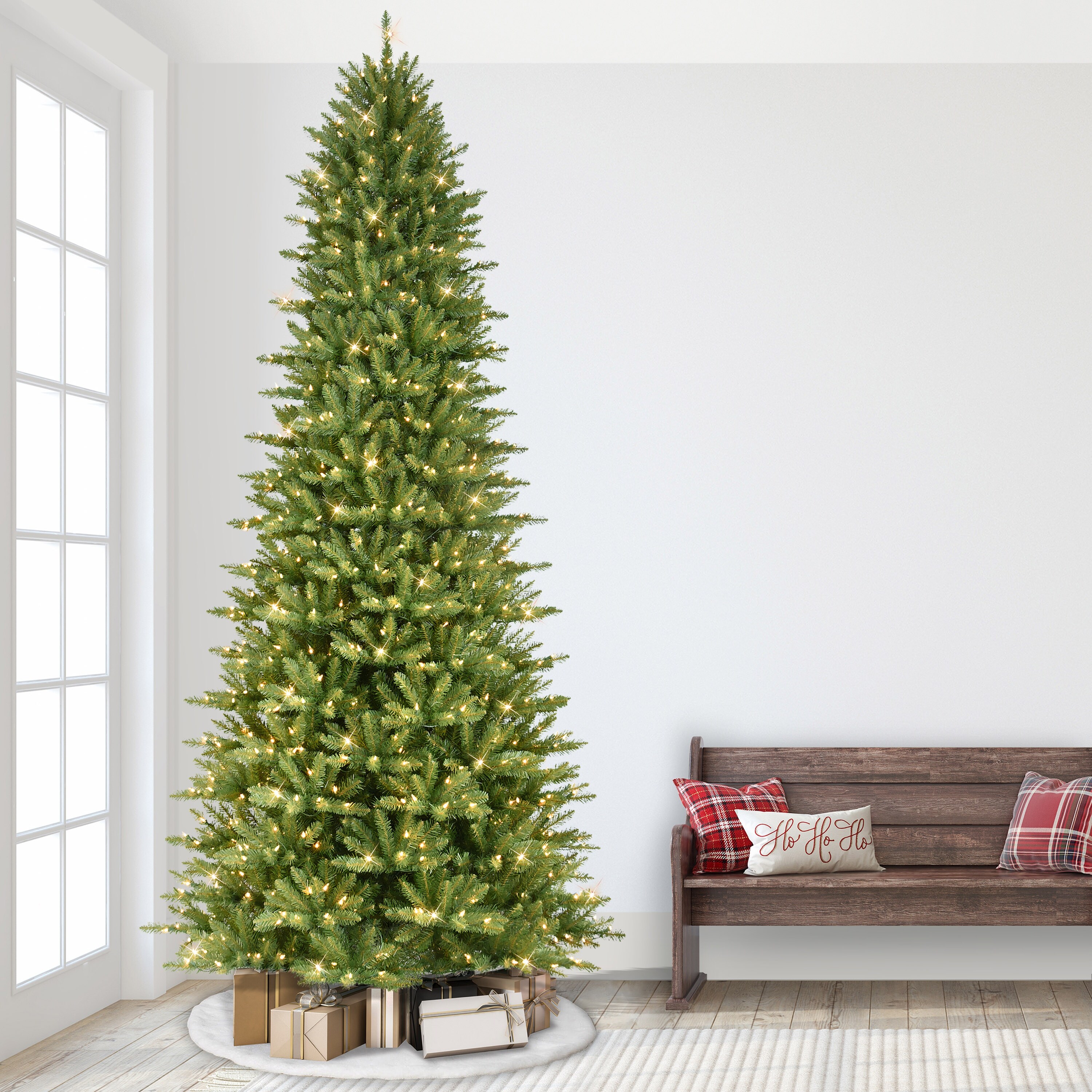 9 ft pre lit sales christmas tree clearance