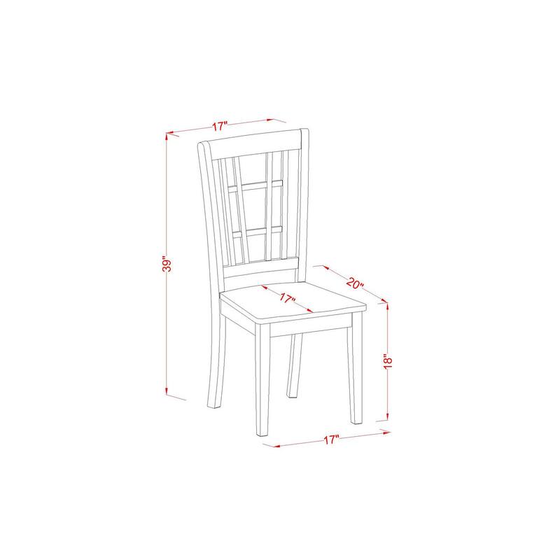 HomeStock 5-Piece Round Buttermilk and Cherry Finish Solid Wood Top Dining table with 4 Chairs with Lattice Back