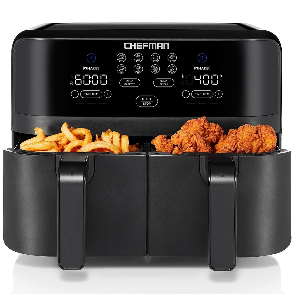 JOYOUNG Air Fryer 5.8QT Detachable Double Basket Air Fryers  1700W 13-in-1 Presets Airfryer One Touch LED Touchscreen Air Fryer Toaster  Oven with Recipe : Home & Kitchen