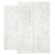 preview thumbnail 17 of 38, Superior Cotton Solid Non-slip Backing 2-Piece Bath Rug Set White