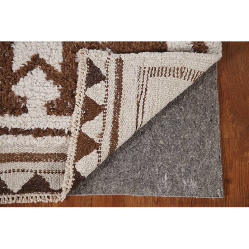 Plush Tribal Turkish Anatolian Runner Rug Hand-knotted Wool Carpet - 3'2"x 11'4"