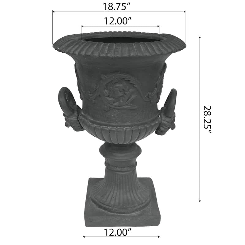 Adonis Roman Botanical Lightweight Concrete Chalice Garden Urn Planter by Christopher Knight Home
