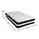 preview thumbnail 7 of 13, Platform Bed Frame; Pocket Spring Mattress & Memory Foam Topper
