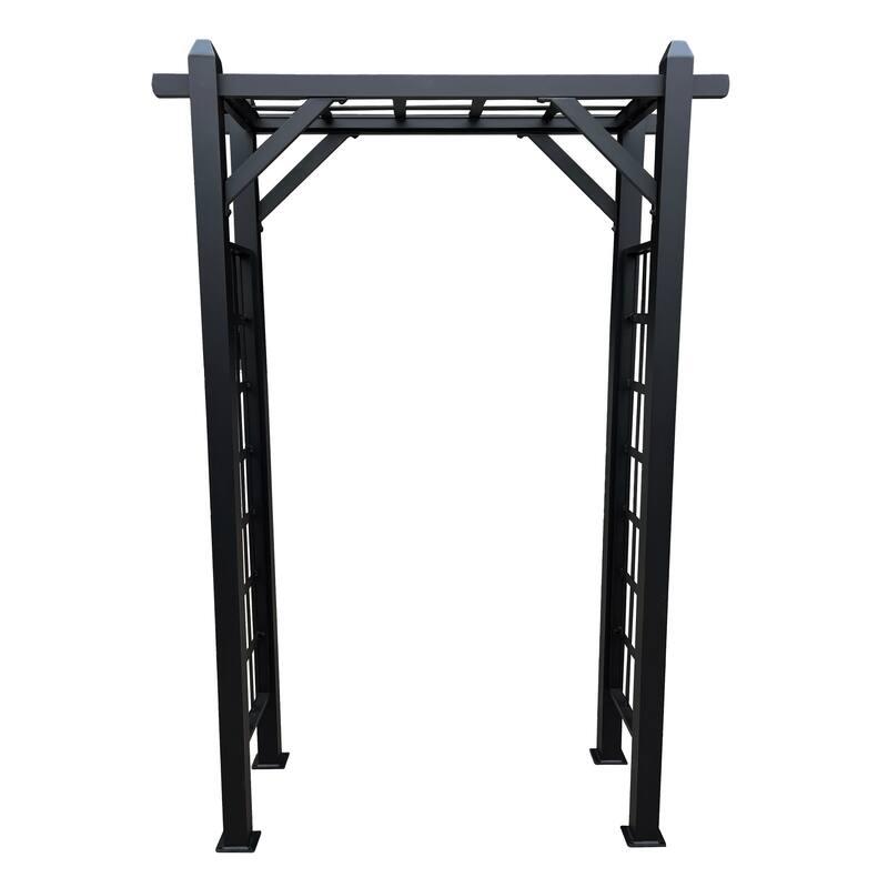 Modern Aluminum Garden Arch - Black