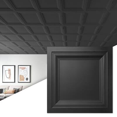 Art3d 2 x 2ft. Drop Ceiling Tile,PVC Ceiling Panel,12Pcs,48sq ft