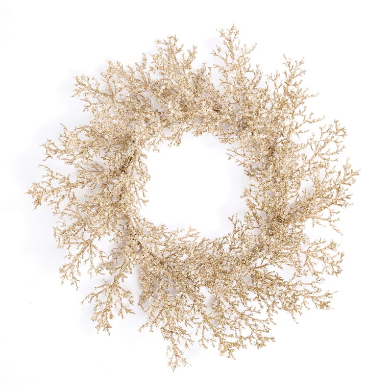 Iced Twig Wreath 24"D