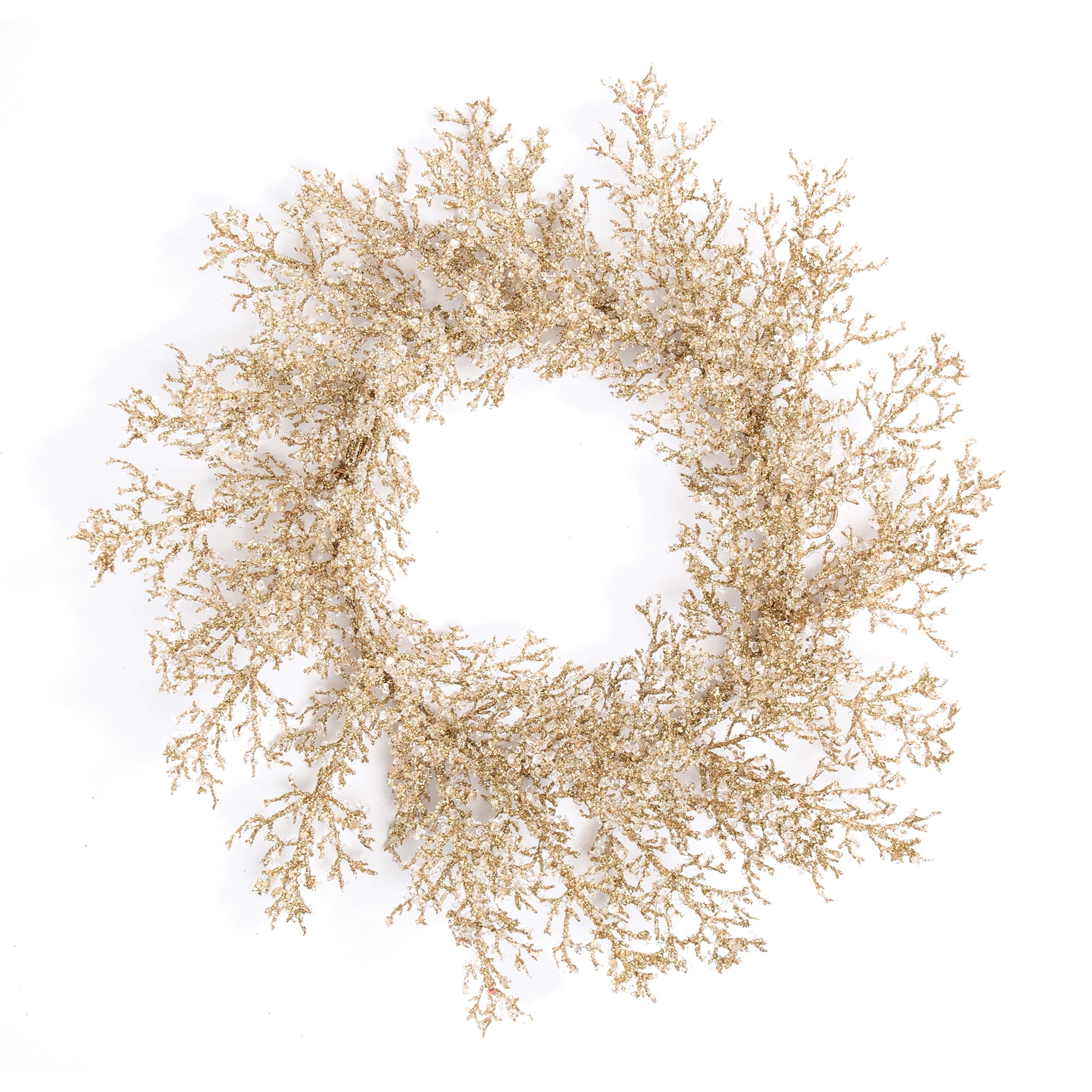 Iced Twig Wreath 24"D