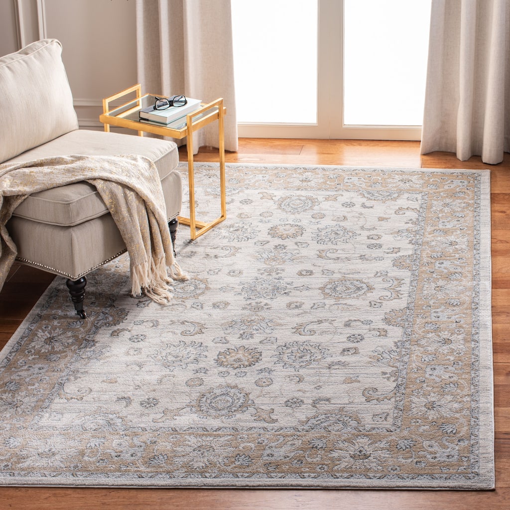 SAFAVIEH Isabella Hazbie Traditional Floral Oriental Area Rug - Cream/Beige - 5' 3" x 7' 6"