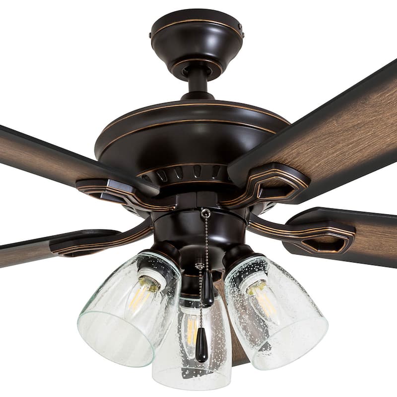 The Gray Barn Hanley Hill Rustic 3-light Ceiling Fan in Oil Rubbed Bronze