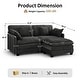 preview thumbnail 47 of 66, MCombo 111.8'' Modular Sectional Sofa Couch with Reversible Ottoman for Living Room, L Shaped Sofa, FSC Certified