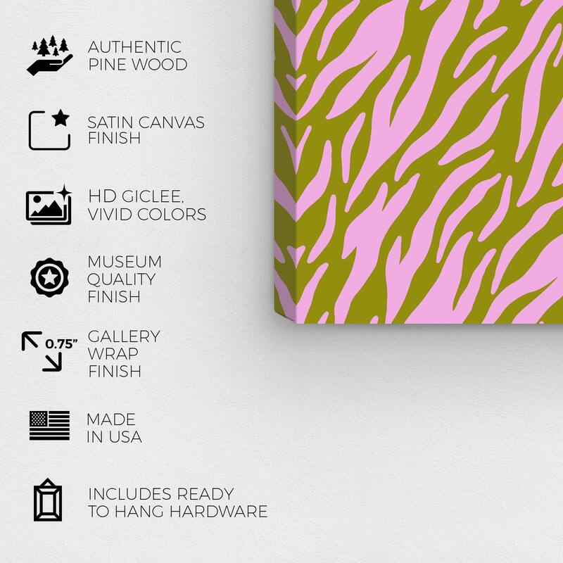 Wynwood Studio Canvas Floral and Botanical Green Mauve Grass Purple Modern & Contemporary Wall Art Canvas Print