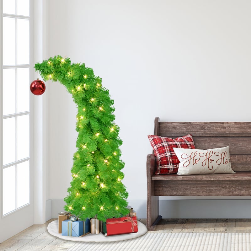 Puleo International 4' Pre-Lit Artificial Whimsical Christmas Tree