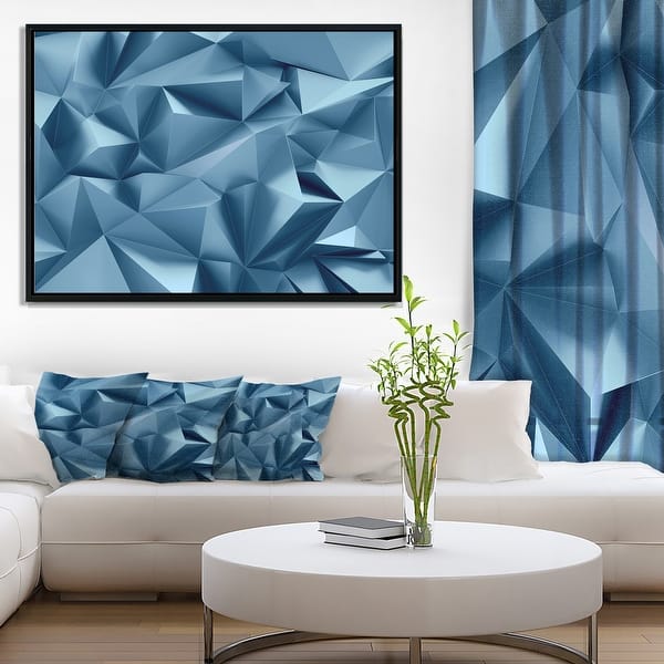 Shop Designart 3d Abstract Geometric Background Abstract Framed