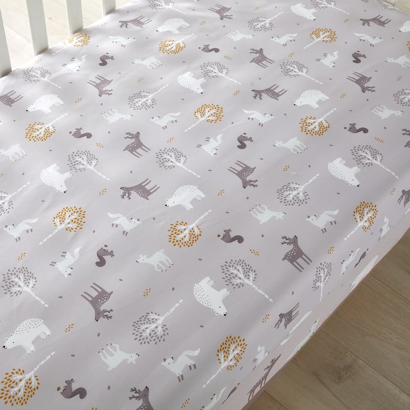 Nanshing Forest Friends 3 Piece Baby Nursery Crib Bedding Set