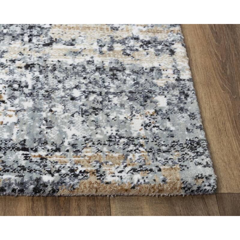 Alora Decor Elect Beige, Tan, Grey, and Ivory Abstract Rug