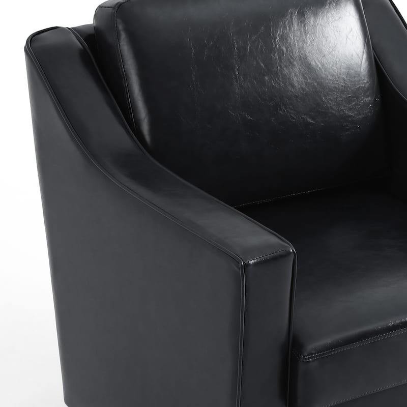 30" W Modern Accent Swivel Chair Comfy Upholstered Armchair Set of 2