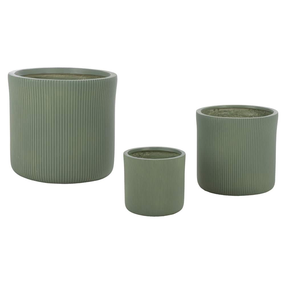 SAFAVIEH Outdoor Living Carolina Planter Pot (Set of 3) - 18"W x 18"D x 18"H