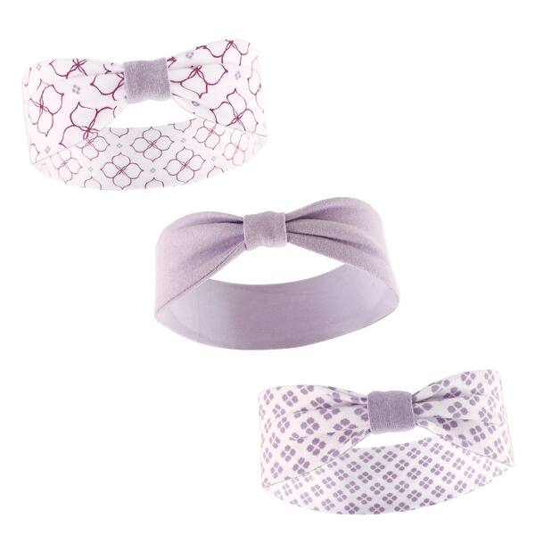 slide 1 of 1, Yoga Sprout Baby Girl Cotton Headbands 3pk, Petals, 0-24 Months - Petals Petals - 0-24 Months