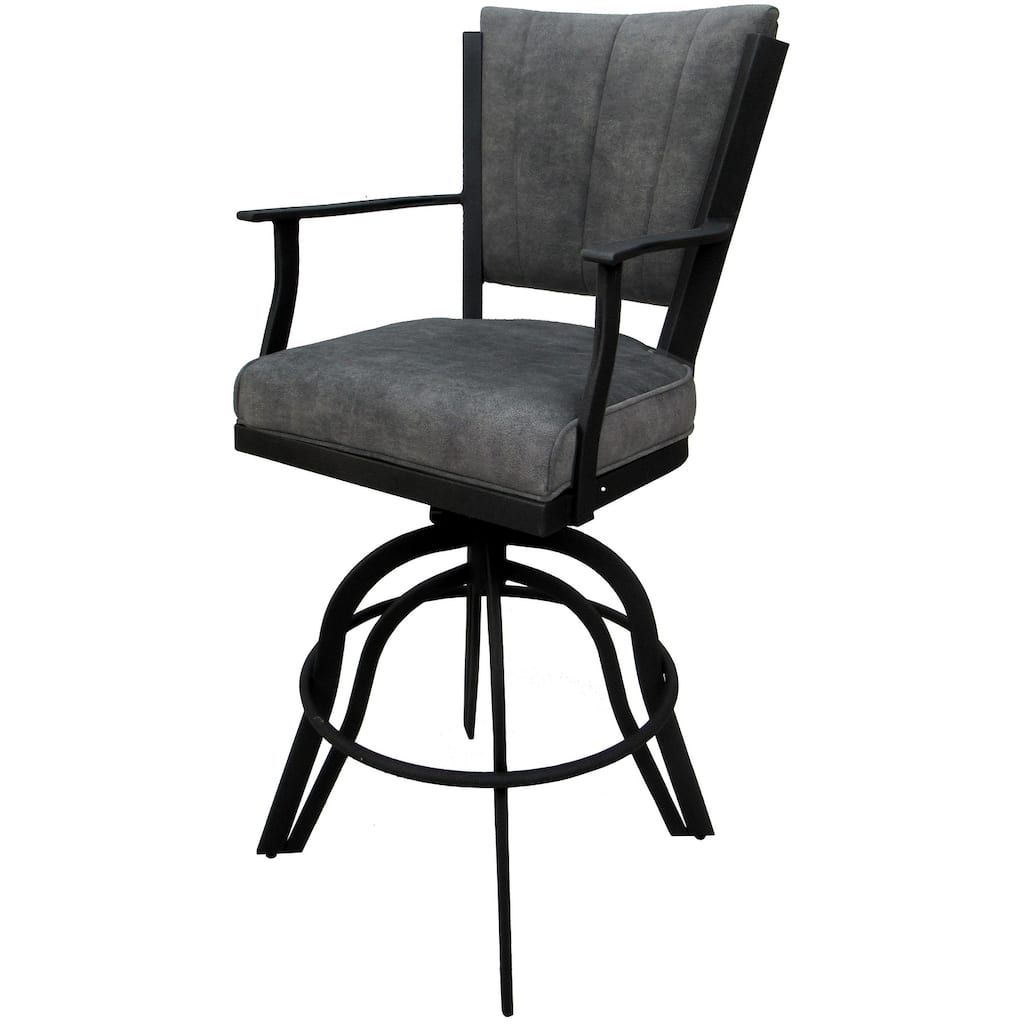 Montana Grey Swivel Tilt Metal 30" or Counter 26" Bar Stool