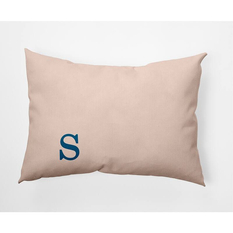 Modern Monogram Decorative Throw Pillow - 14" x 20" - s