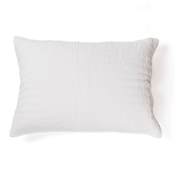 White quilted euro sham sales