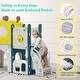 preview thumbnail 13 of 16, Kinbor Toddler Slide PlaySet - Kids Slide with Basketball Hoop, Toddler Indoor Outdoor Playground - N/A