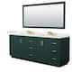 Option Green, Gold Trim, White Quartz Top